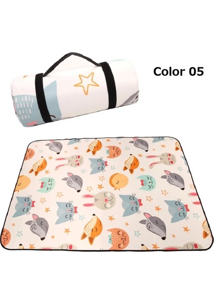 Renk 05 Stili 150X100CM 4 Boyutları Katlanır Kamp Matı Su Geçirmez Kalınlaşmış Mat Plaj Pedi Çocuk Oyun Matı Çadır Neme Dayanıklı Uyku Battaniyesi (Yurt Dışından)