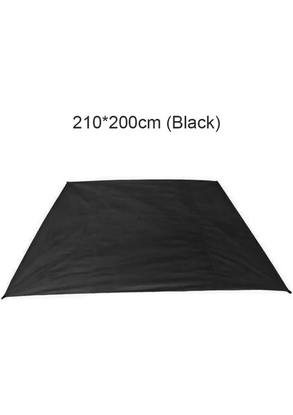 210X200CM Siyah Stil Açık Su Geçirmez Oxford Kumaş Kamp Tente Çadır Mat Plaj Mat Taşınabilir Cep Kamp Battaniye Zemin Mat Yatak (Yurt Dışından)