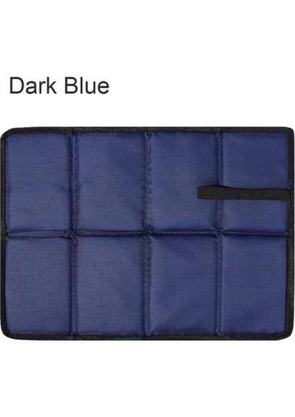 Lacivert Tarzı 39X30CM Su Geçirmez Klasör Kamp Mat Katlanır cm Taşınabilir Küçük Minder Mat Açık Plaj Koltuk Pedi Minder Nem Geçirmez Ped (Yurt Dışından)