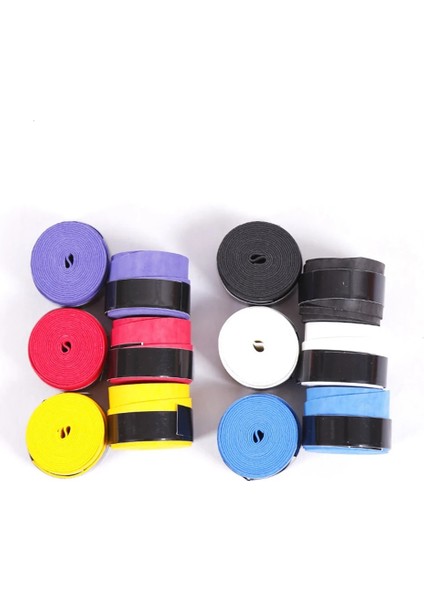1 Adet Sarı Stil 1 Adet Kuru Tenis Raketi Kavrama Kaymaz Ter Emilen Sarar Musluklar Badminton Sapları Raket Titreşim Overgrip Spor Ter Bandı (Yurt Dışından)