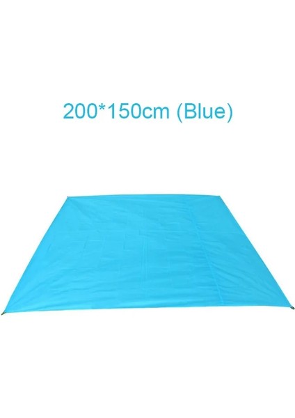 200X150CM Mavi Stil Açık Su Geçirmez Oxford Kumaş Kamp Tente Çadır Mat Plaj Mat Taşınabilir Cep Kamp Battaniye Zemin Mat Yatak (Yurt Dışından)