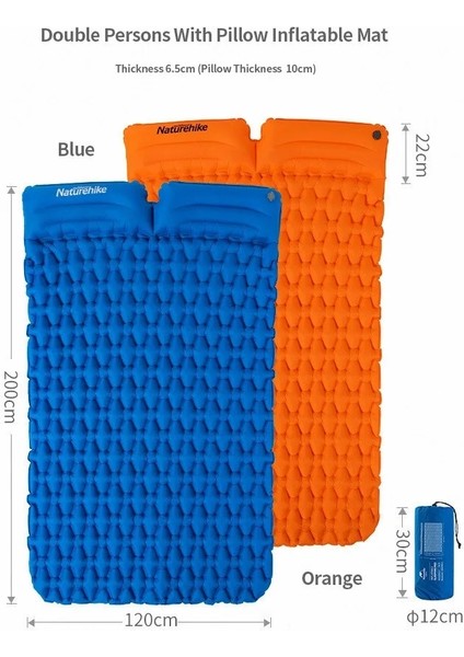 Mavi Hava Yastığı Tarzı Naturehike Ultralight Açık Kamp Mat Uyku Pedi Taşınabilir Şişme Yatak Kamp Yürüyüş Hava Mat (Yurt Dışından) indirimleri