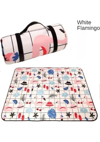 Yeşil Stil 150X150CM Katlanır Kamp Mat Açık Bea Ulus Tarzı Baskılı Kalınlaşmak Uyku Kamp Pad Mat Neme Dayanıklı Ekose Battaniye (Yurt Dışından)