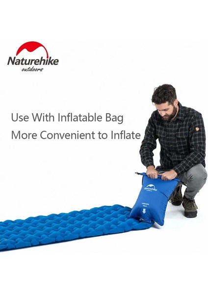 Chaoduo Shop Hava Yastığı-Turuncu Tarzı Naturehike Açık Taşınabilir Ultralight 600G Şişme Mat Seyahat Naylon Tpu Su Geçirmez Kamp Minderi Yastık Pedi ile Rahat (Yurt Dışından)