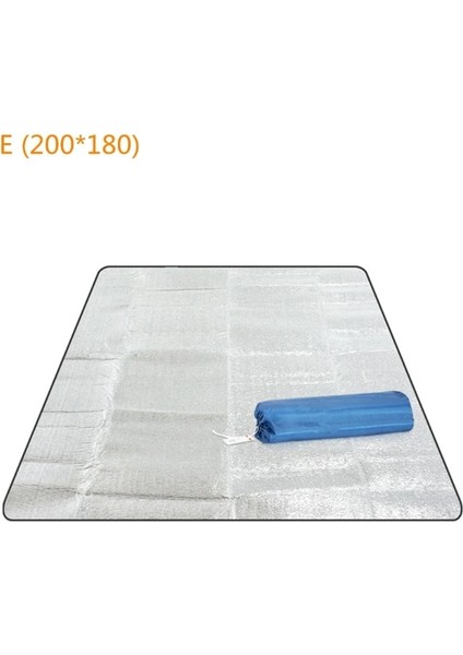 200X180CM Stili Kamp Mat Çadır Yatak Suya Dayanıklı Alüminyum Folyo Katlanabilir Eva Plaj Pedi (Yurt Dışından)
