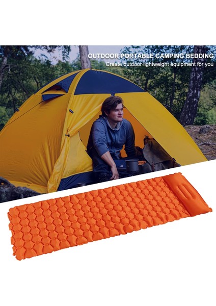 C Tarzı Açık Şişme Hava Yatağı Ultra Hafif Kamp Mat Yürüyüş Hava Plaj Minderi Taşınabilir Uyku Mat Nem Geçirmez Su Geçirmez Ped (Yurt Dışından) modelleri