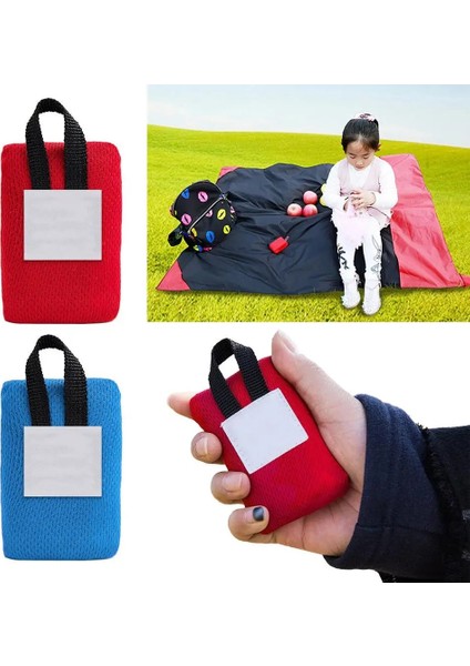 75X130CM Mavi Stil cm Kamp Mat, Taşınabilir Cep Battaniyesi Su Geçirmez Plaj Mat Seyahat Yürüyüş Dinlenme Için Açık Yastık (Yurt Dışından) fiyatları