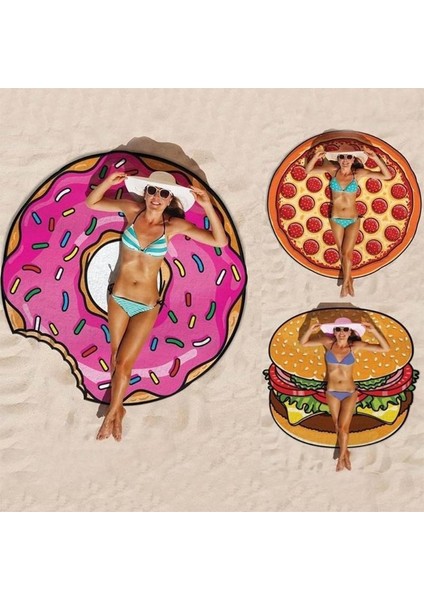 No.9 Tarzı Polyeater Plaj Paspasları Goblen cm Hamburger Meyve Baskı Mat Plaj Battaniyesi Açık Yürüyüş Seyahat Kamp Mat Için (Yurt Dışından) fırsatları