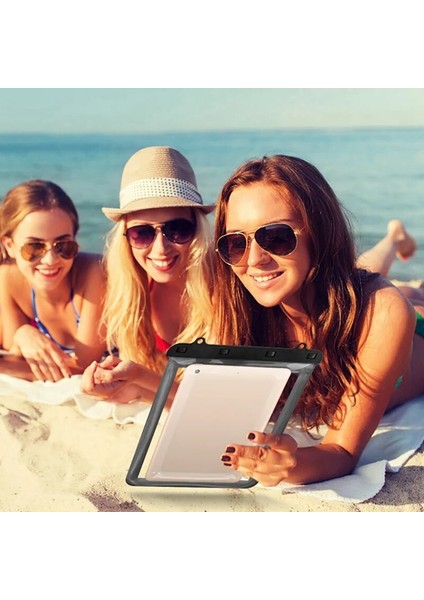Açık Mavi Stil Su Geçirmez Kılıf Telefon Kuru Çanta Ipad Için Yüksek Mukavemetli Mühürlü Dokunmatik Kılıf Kapağı (Yurt Dışından)