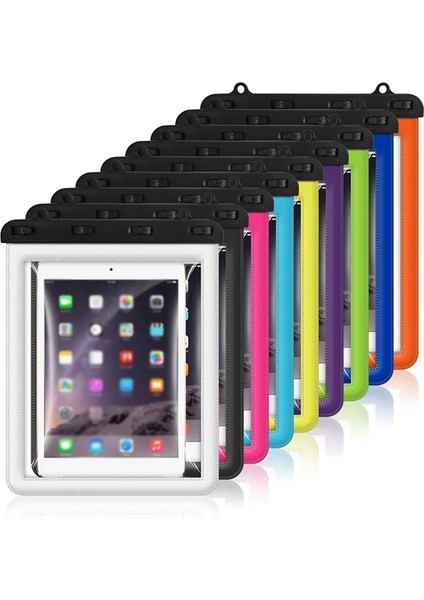 Açık Mavi Stil Su Geçirmez Kılıf Telefon Kuru Çanta Ipad Için Yüksek Mukavemetli Mühürlü Dokunmatik Kılıf Kapağı (Yurt Dışından)