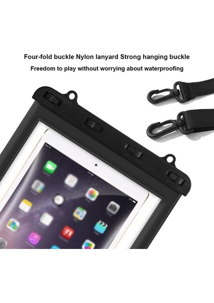 Açık Mavi Stil Su Geçirmez Kılıf Telefon Kuru Çanta Ipad Için Yüksek Mukavemetli Mühürlü Dokunmatik Kılıf Kapağı (Yurt Dışından)