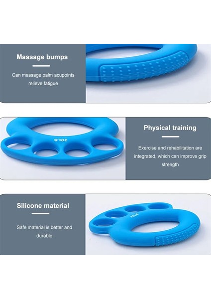 Kumral Tarzı Fitness El Sapları Kaymaz Silikon Kavrama Halkası Ev Kavrama Gücü Ekipmanları Parmak Rehabilitasyon Egzersizi Güç Eğitimi (Yurt Dışından) fiyatları