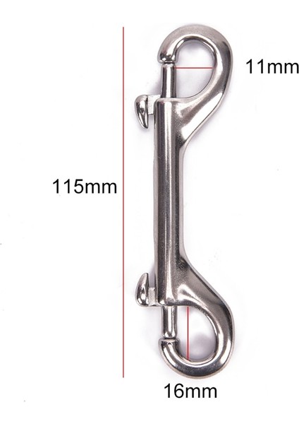 115 mm Tarzı Paslanmaz Çelik Tüplü Dalış Çift Uçlu Kanca Geçmeli Cıvata Kiti Hızlı Çekme (Yurt Dışından)