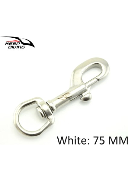 1 Adet 75MM Gümüş Stil Tutun Dalış Paslanmaz Çelik Cıvata Yaylı Kanca Klip Dalış Kancası Bcd Aksesuarları Dalış Ekipmanı (Yurt Dışından)