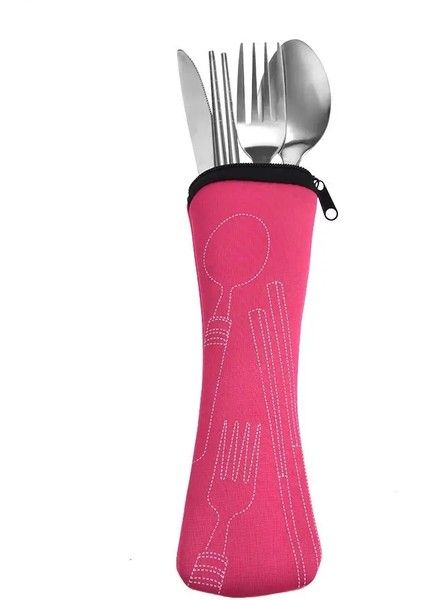 Açık Mavi Tarzı Çatal Kaşık Chopstickecesset Paslanmaz Çelik Çatal Bıçak Takımı Açık Taşınabilir Seyahat Kamp Sofra Takımı (Yurt Dışından) modelleri