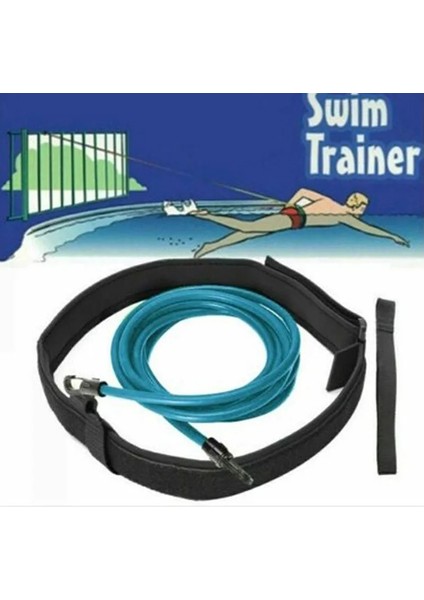 Mavi Stil 4m Ayarlanabilir Yüzme Eğitim Direnç Kemeri Yüksek Li Elastik Halat Yüzme Havuzu Güvenlik Eğitim Bandı Lateks Tüpler Egzersiz (Yurt Dışından) modelleri