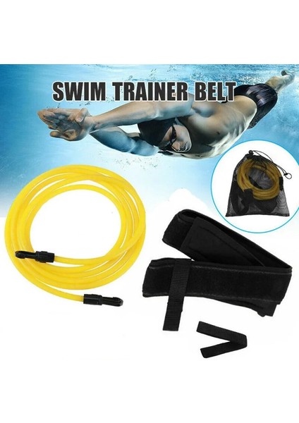 Mavi Stil 4m Ayarlanabilir Yüzme Eğitim Direnç Kemeri Yüksek Li Elastik Halat Yüzme Havuzu Güvenlik Eğitim Bandı Lateks Tüpler Egzersiz (Yurt Dışından) fırsatları