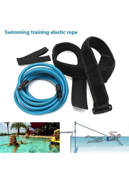 Mavi Stil 4m Ayarlanabilir Yüzme Eğitim Direnç Kemeri Yüksek Li Elastik Halat Yüzme Havuzu Güvenlik Eğitim Bandı Lateks Tüpler Egzersiz (Yurt Dışından) indirimleri