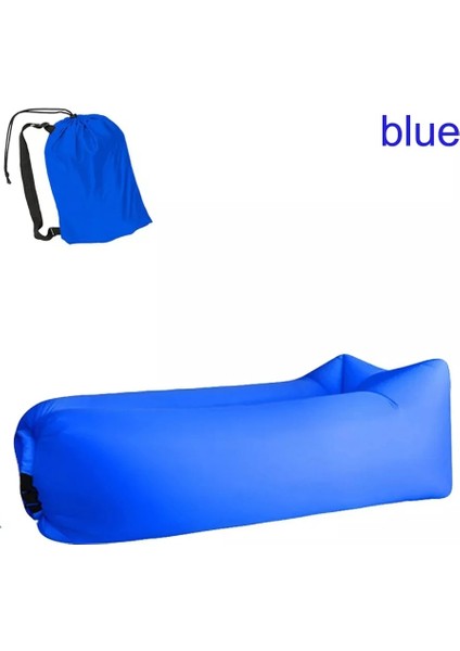 Mavi Stil Kamp Şişme Yatak Kanepe Tembel Uyku Tulumu Açık Plaj Yüzme Kamp Seyahat Ekipmanları Için Taşınabilir Hava Yatağı (Yurt Dışından)