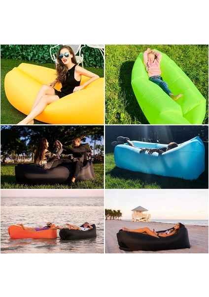 Mavi Stil Kamp Şişme Yatak Kanepe Tembel Uyku Tulumu Açık Plaj Yüzme Kamp Seyahat Ekipmanları Için Taşınabilir Hava Yatağı (Yurt Dışından) fiyatları