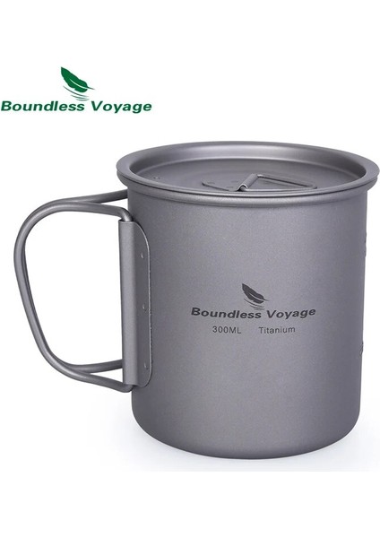 TI15141B Stili Sınırsız Yolculuk Titanyum Pot Titanyum Kupa Katlanır Saplı Açık Kamp Yürüyüş Sofra Takımı 300ML 600ML L (Yurt Dışından)