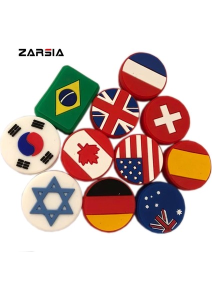 Isviçre 5 Adet Tarzı Bayrak Elemanı Tenis Raketi Amortisör Silikon Antivibrador Tenis Absorber Sismik Tenis Titreşim Sönümleyici Tenis (Yurt Dışından) fiyatları