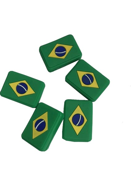 Isviçre 5 Adet Tarzı Bayrak Elemanı Tenis Raketi Amortisör Silikon Antivibrador Tenis Absorber Sismik Tenis Titreşim Sönümleyici Tenis (Yurt Dışından) fırsatları