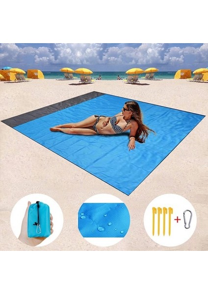 Kırmızı Stil 200X140CM 2x2.1m Su Geçirmez Cep Plaj Battaniyesi Katlanır Kamp Mat Yatak Taşınabilir Hafif Mat Açık Mat Kum Plaj Yatakları (Yurt Dışından) modelleri
