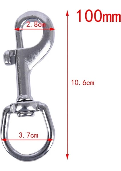 E Stili Yeni Paslanmaz Çelik Cıvata Yaylı Kanca Klip Dalış Tekli Kanca Bcd Aksesuarları Araçları (Yurt Dışından)