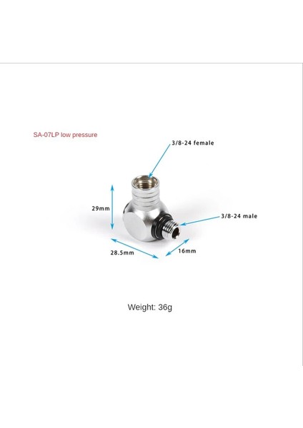 Sa-07 Lp Hortum Stili Için Dalış Regülatörü Uyarlama Derecesi Döndürme Konnektörü 1. Bağlantı 2. Düşük Yüksek Basınçlı Tüplü Hortum Adaptörü Dalış Aksesuarları (Yurt Dışından)