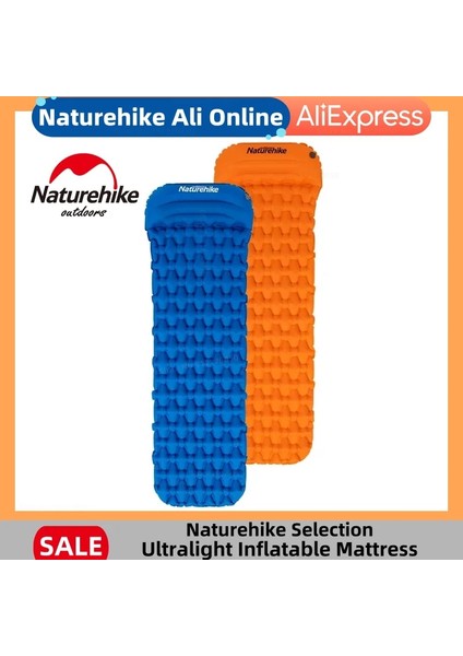 Sadece Mavi Hava Yastığı Stili Naturehike Kamp Şişme Mat Yastık ile Açık Yatak Ultralight Hava Yatağı Taşınabilir Uyku Pedi Yürüyüş Neme Dayanıklı Ped (Yurt Dışından) fiyatları