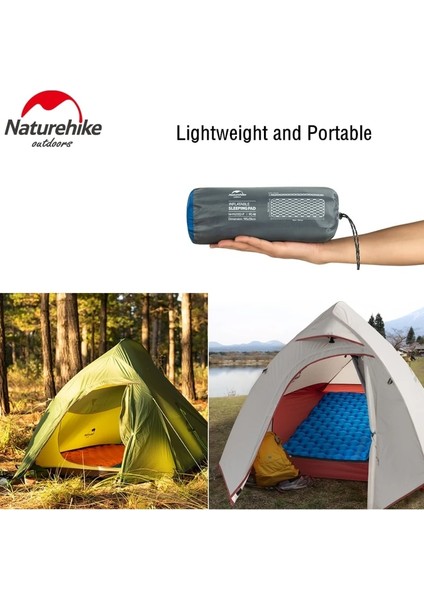 Sadece Mavi Hava Yastığı Stili Naturehike Kamp Şişme Mat Yastık ile Açık Yatak Ultralight Hava Yatağı Taşınabilir Uyku Pedi Yürüyüş Neme Dayanıklı Ped (Yurt Dışından) modelleri
