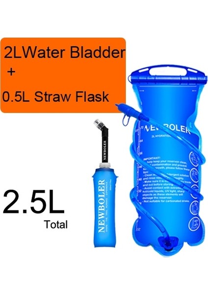 2l ve 500ML B Stili Folding Collapsible Water Bottle 250ML 500ML Soft Flask Tpu Free For Running Hydration Pack Waist Bag Vest SD09 SD10 (Yurt Dışından)
