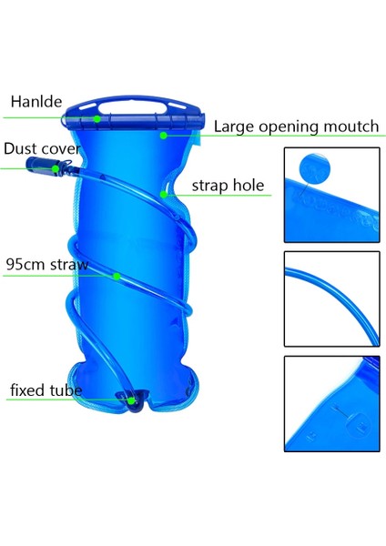 2l ve 500ML B Stili Folding Collapsible Water Bottle 250ML 500ML Soft Flask Tpu Free For Running Hydration Pack Waist Bag Vest SD09 SD10 (Yurt Dışından) fiyatları