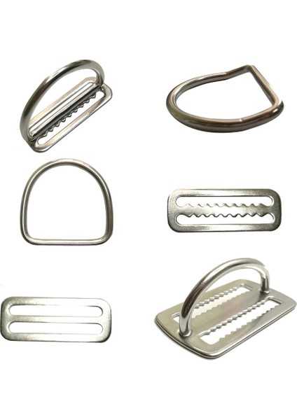 Type4 2pc Stili 2 "paslanmaz Çelik Tüplü Dalış Ağırlık Kemeri Slayt Bekçisi D Halkası Dokuma Koşum Kemeri Tutucu Stoper Serbest Dalış Bcd Aksesuarları (Yurt Dışından) fiyatları