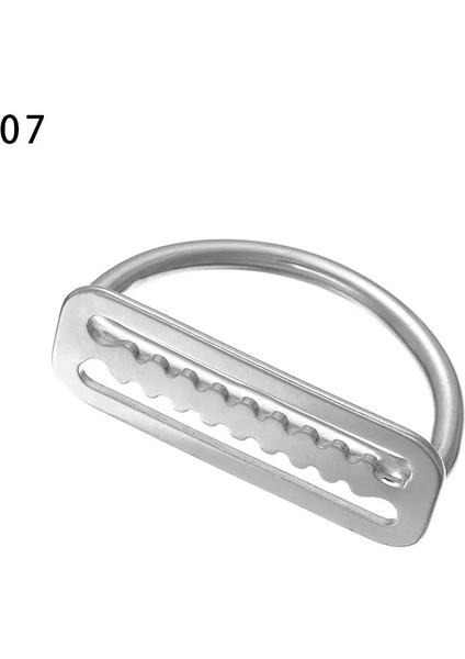 No.7 Tarzı Paslanmaz Çelik Tüplü Dalış Ağırlık Kemeri 2 "slayt Koruyucu D Halkası Dokuma Koşum Kemeri Tutucu Stoper Ücretsiz Dalış Bcd Aksesuarı (Yurt Dışından)