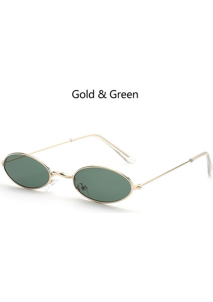 Stil2 Stili Tek Boyut 2021 Moda Oval Vintage Güneş Gözlüğü Erkekler Kadınlar Için Küçük Çerçeve Yaz Renk Retro Tasarım Gözlük Bisiklet Aksesuarları (Yurt Dışından)