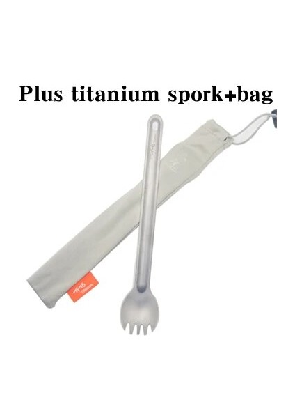 Sporkbag Tarzı Tito Titanyum Spork Kaşık Uzun Saplı Outdor Kamp Sofra Takımı Taşınabilir Ultra Hafif Pişirme Çevre Aksesuarları (Yurt Dışından)