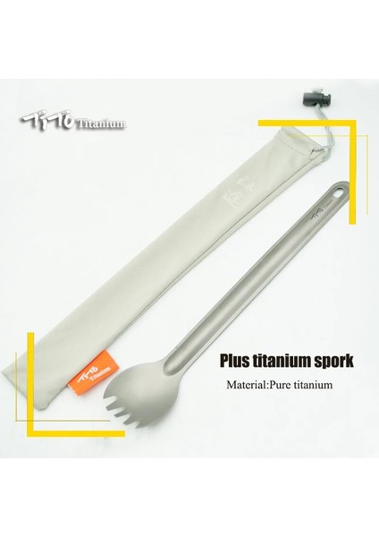 Sporkbag Tarzı Tito Titanyum Spork Kaşık Uzun Saplı Outdor Kamp Sofra Takımı Taşınabilir Ultra Hafif Pişirme Çevre Aksesuarları (Yurt Dışından) fiyatları