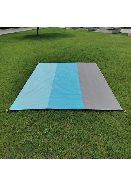 Mavi Stil 200X210CM cm Taşınabilir Cep Su Geçirmez Mat Kum Plaj Mat Açık Kamp Ekipmanları Katlanır Battaniye Çadır Örtüsü (Yurt Dışından) fırsatları