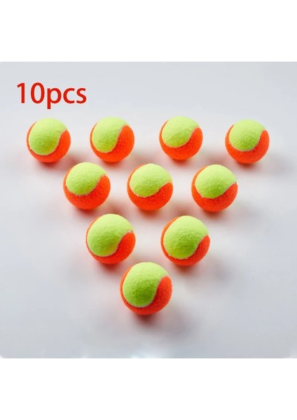 Turuncu 10 Adet Tarzı Esneklik Yumuşak Plaj Profesyonel Top Yüksek Li Eğitim Spor Kauçuk Düşük Basınçlı Tenis Tenis Topları (Yurt Dışından)