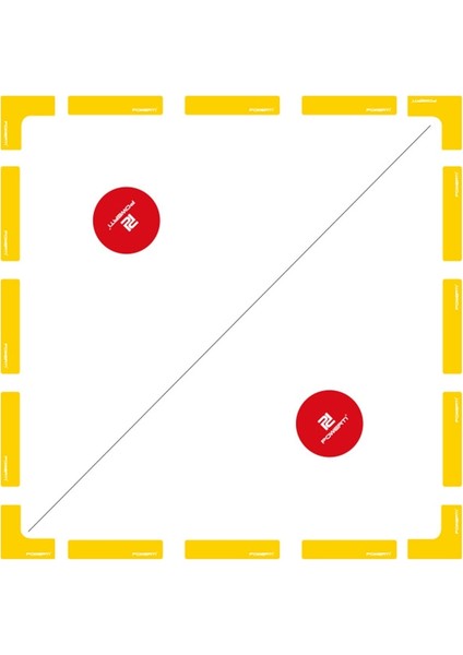 No.1 Tarzı Outdoor Indoor Tennis Basketball Football Badminton Court Marker Line Sticker (Yurt Dışından) fırsatları