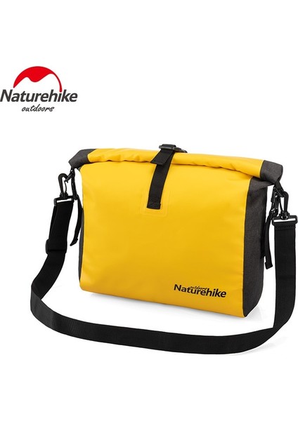 15L Siyah Stil Naturehike Dış Mekan Su Geçirmez Çanta Turizm Tek Omuz Eğik El Çantası Plaj Tatili Kuru ve Islak Ayırma Su Geçirmez Çanta (Yurt Dışından)