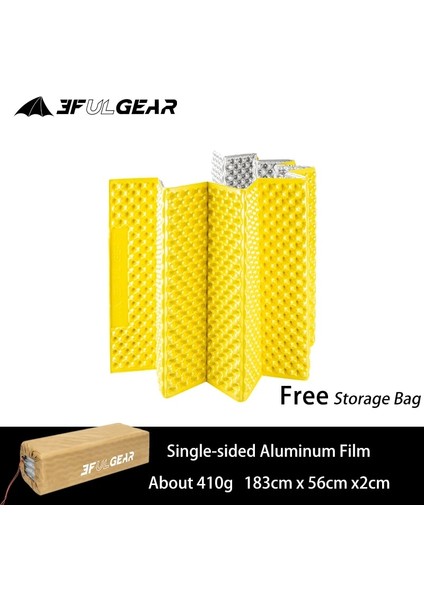 Tek Taraflı 1 Tarzı Tek Koltuk 3f Ul Dişli Ultralight Köpük Katlanabilir Uyku Pedi Nem Geçirmez Mat Yatak Açık Kamp Sırt Çantasıyla cm (Yurt Dışından)