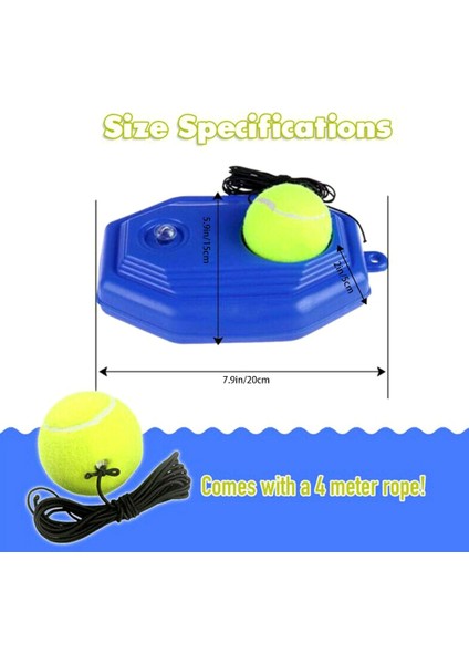 Tenis Eğitim Yardımcıları Aracı Elastik Halat Topu Uygulaması Kendi Kendine Görevli Ribaund Tenis Antrenörü Ortağı Müsabaka Cihazı Açık Hava Oyunu (Yurt Dışından)