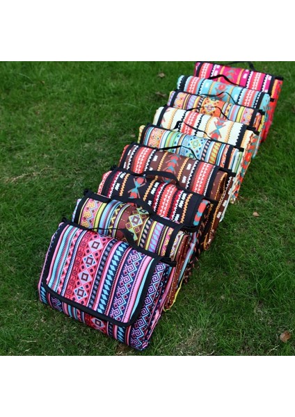 Gül Kırmızı Stili 150X100CM Retro Baskılı Kamp Mat Su Geçirmez Taşınabilir Açık Plaj Battaniyesi Yatak Çok Oyunculu Katlanabilir Uyku Yürüyüş Pedi (Yurt Dışından) fırsatları