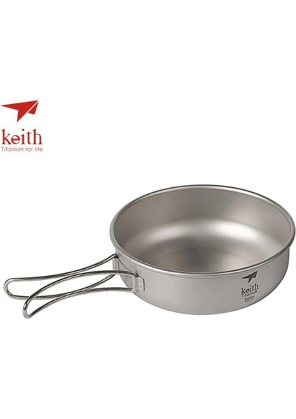 300ML TI5323 Stili Keith Kamp Titanyum Kaseler Titanyum Katlanır Kulplu Katlanır Kaseler Tencere Sofra Takımı Çatal TITI5326 (Yurt Dışından) fiyatları