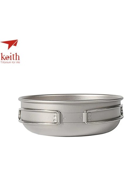 300ML TI5323 Stili Keith Kamp Titanyum Kaseler Titanyum Katlanır Kulplu Katlanır Kaseler Tencere Sofra Takımı Çatal TITI5326 (Yurt Dışından) indirimleri