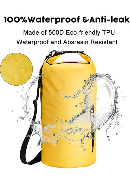 Siyah 15L Stili Tpu Su Geçirmez Çanta Kuru Çanta 5l 10L 15L 20L 30L Açık Dalış Katlanabilir Plaj Yüzme Çantası Rafting Nehir Okyanusu Su Geçirmez Paketi (Yurt Dışından) modelleri