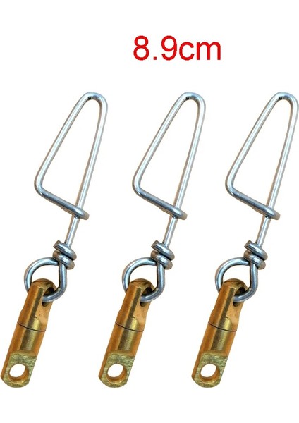 3 Adet 8.9cm Tarzı Döner Konnektörlü Kulak Balıkçılığı Serbest Dalış Yapış Klipsi (Yurt Dışından)
